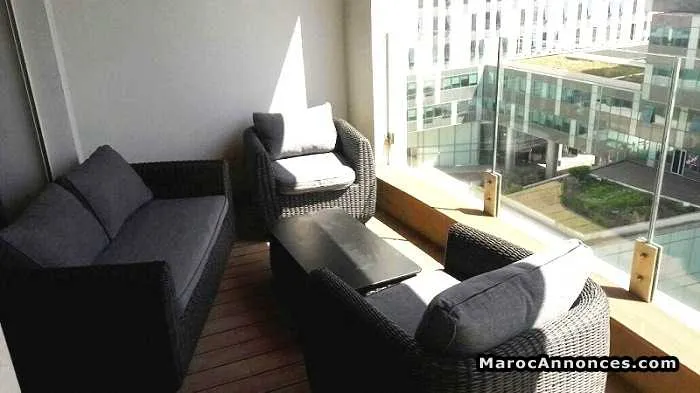 Appartement 110 m² à louer, marina, casa - الدار البيضاء