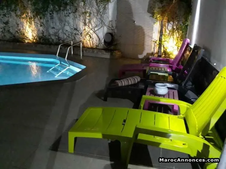Location villa meublee vue sur mer dar bouazza - الدار البيضاء (3)