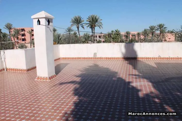Location étage villa à guéliz marrakech - مراكش