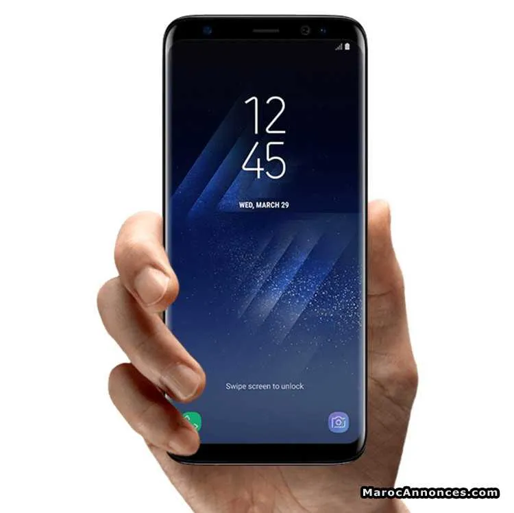 Samsung s8+,64 go,noir - تمارة