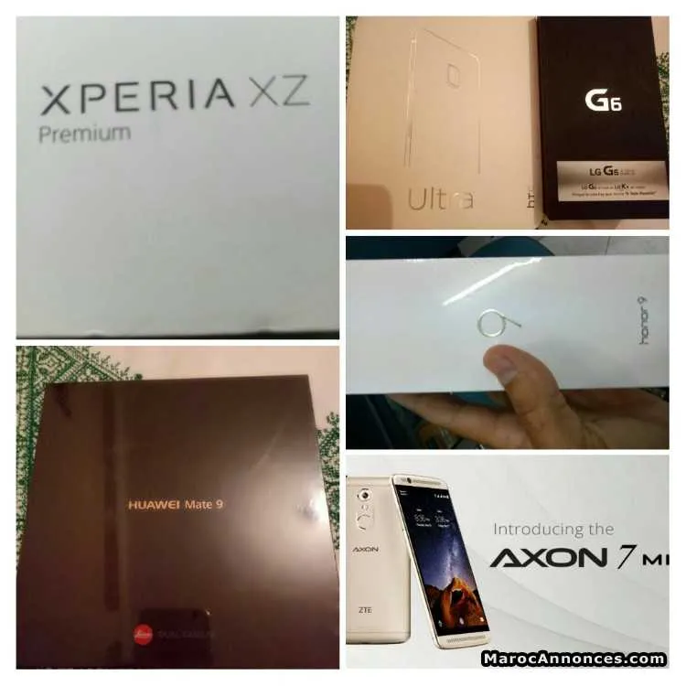 Huawei mate 9/xperia xz1/p9 lite tous neufs - ميدلت