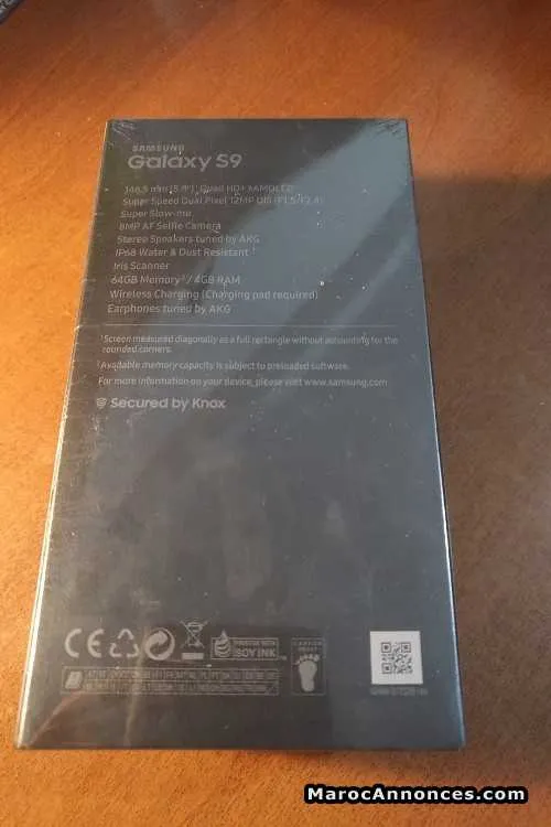 Samsung s9 noir - 64 go - dual sim - الرباط (2)