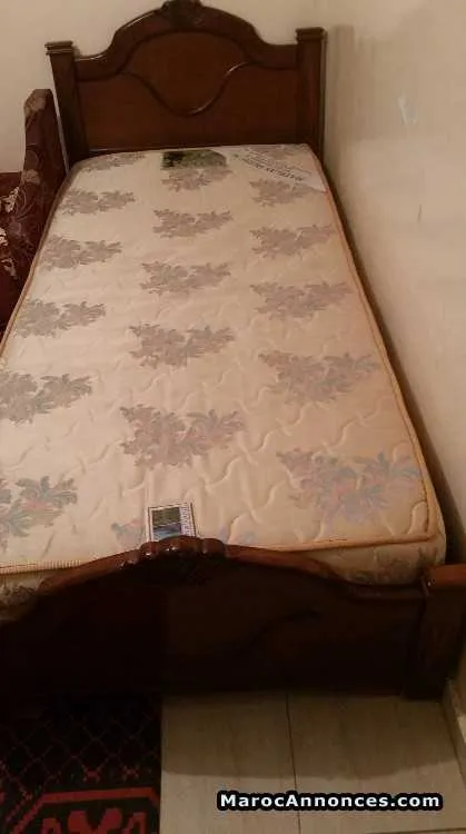 Lit avec matelas - الدار البيضاء (2)