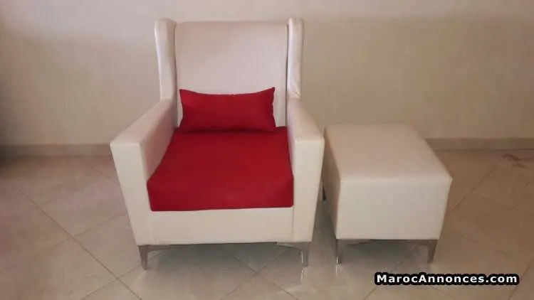 Fauteuil cuir - الرباط (2)