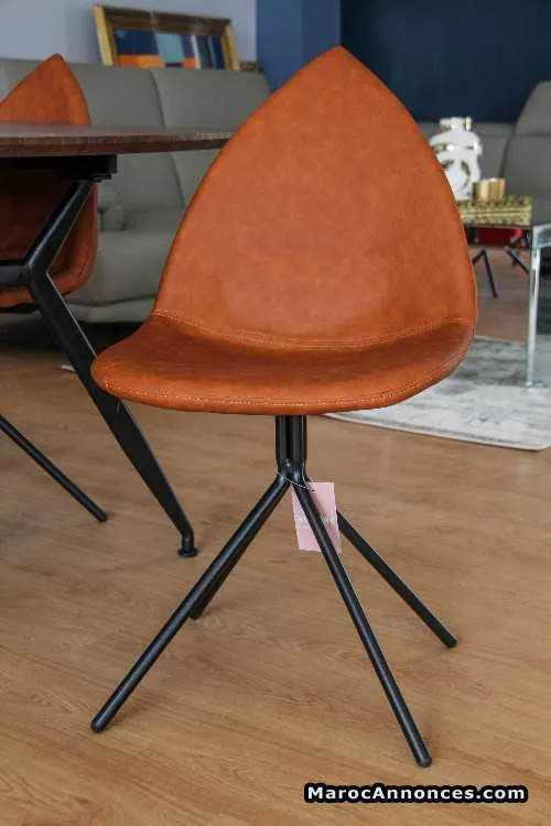 Chaise table à manger simili cuir - الدار البيضاء (2)
