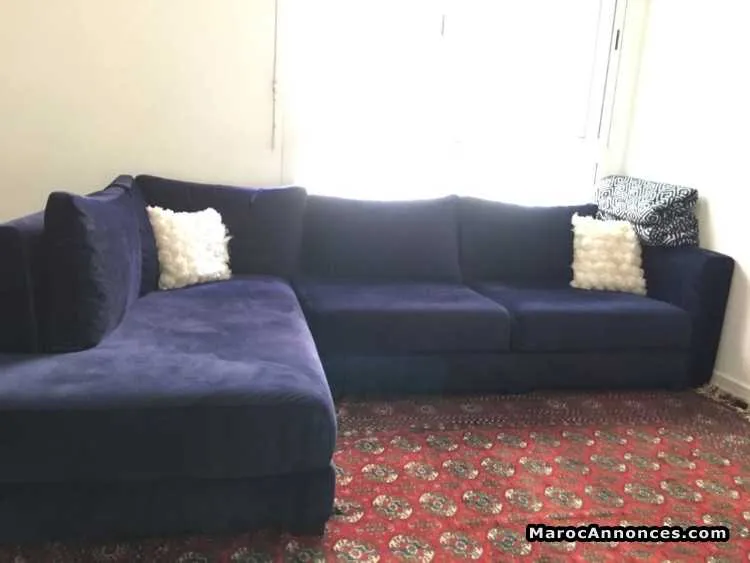 Salon canapé velours - الدار البيضاء