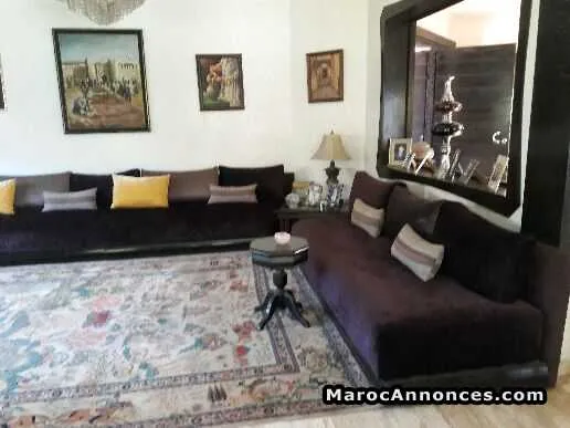 Salon marocain en velours style - الدار البيضاء