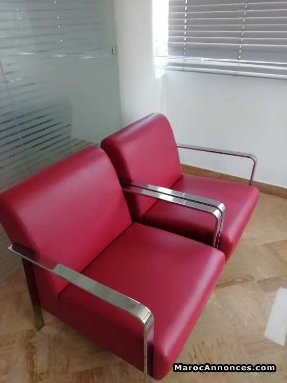 2 fauteuils rouges - الدار البيضاء