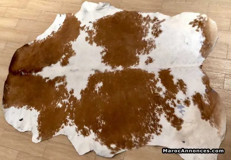 Tapis peau de vache 100% cuir naturel - Tout le Maroc (2)