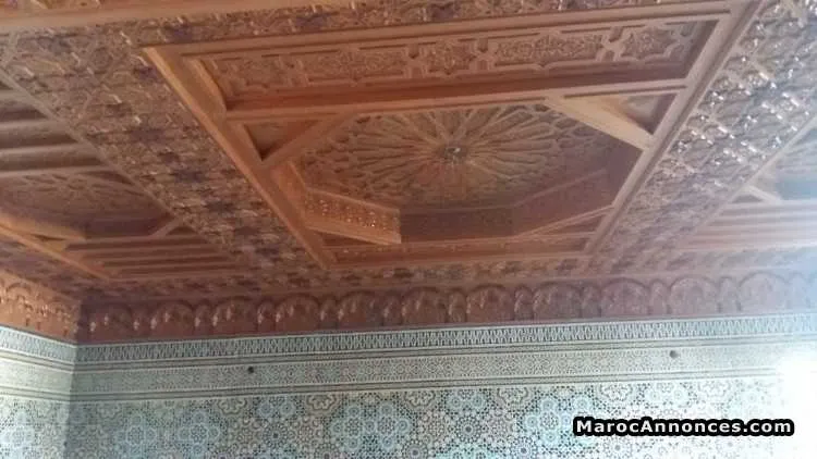 Faux plafond en bois  arz - الدار البيضاء