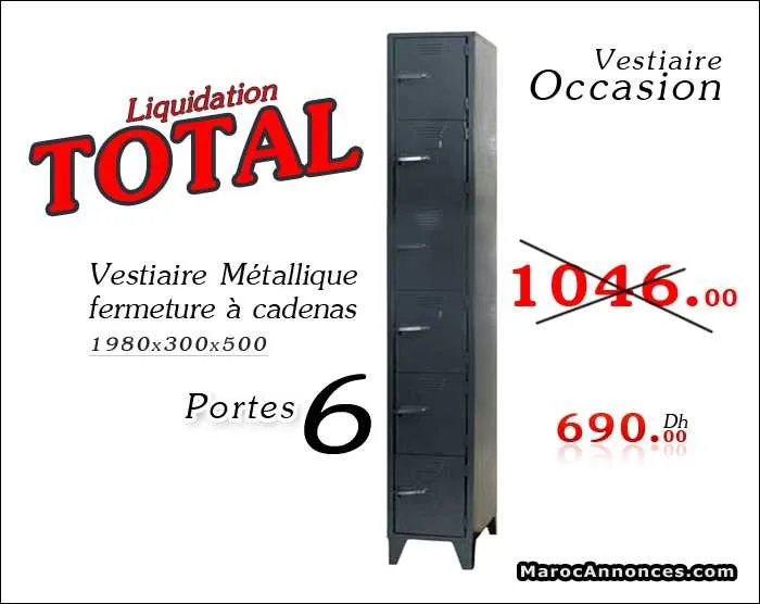 Vestiaires métaliques - الدار البيضاء