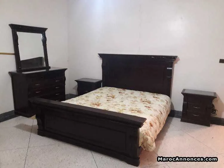 Chambre à couche bois hetre 1.6m - الدار البيضاء