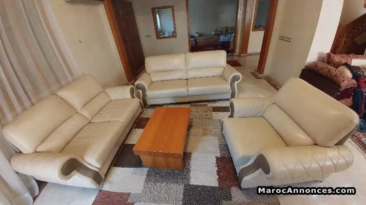 Fauteuil de lux vrai cuir - مراكش