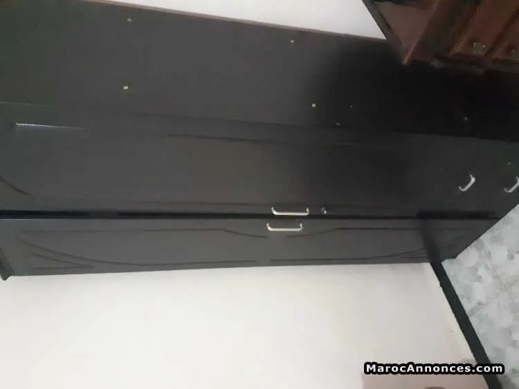 Vente lit double tables de chevets et placard - الدار البيضاء (3)