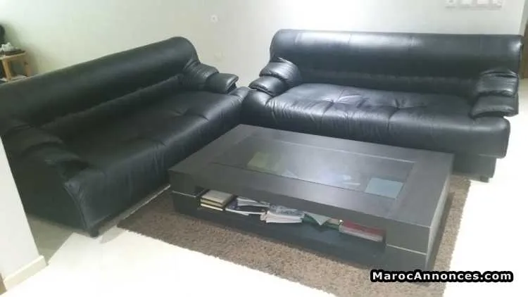 3 fauteuils+ table basse - الرباط
