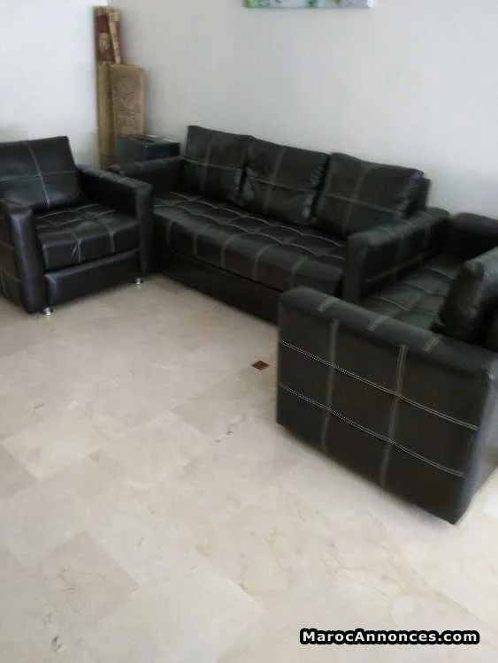 Salon en cuir - الدار البيضاء