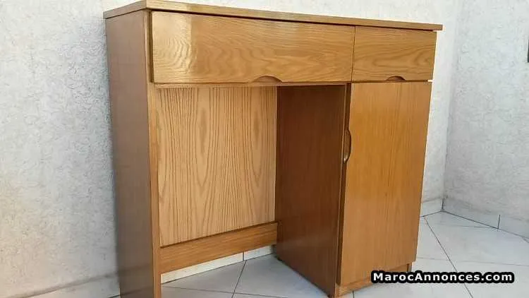 Coiffeuse et 2 chevets bois chene neufs - الدار البيضاء (3)
