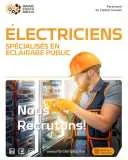 Electriciens en eclairage public//rabat - الرباط