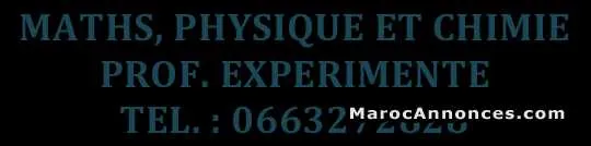 Cours maths, physique et chimie - الدار البيضاء