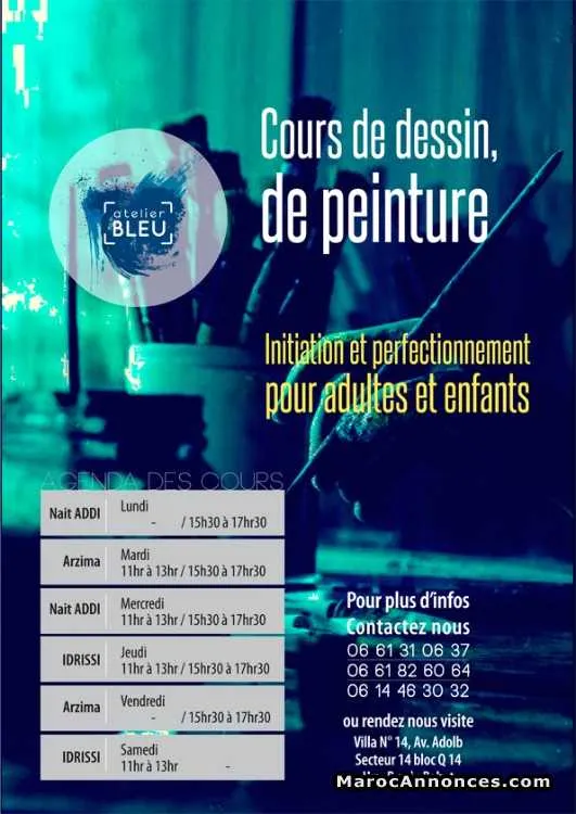 Cours de peinture et de dessin - الرباط