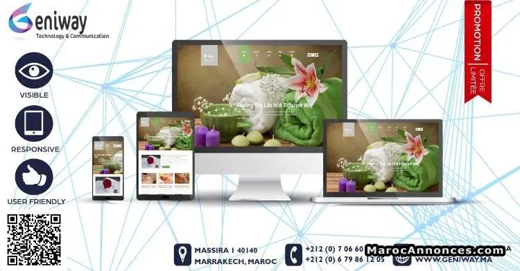 Crée votre site web professionnel à marrakech - مراكش