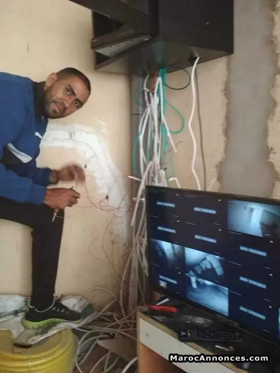 Installation des camera de surveillance - الدار البيضاء
