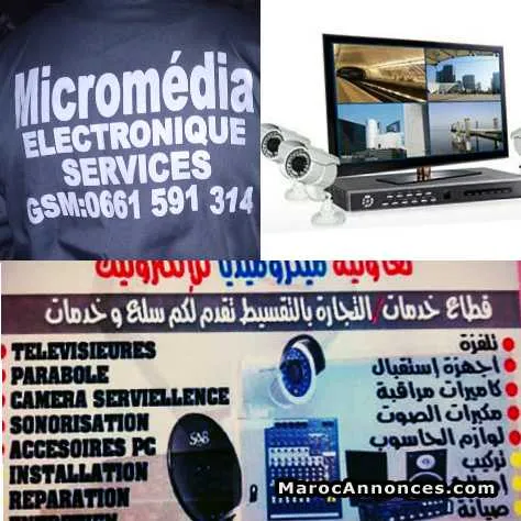 Télévision  parabole  et caméra - الرباط (2)