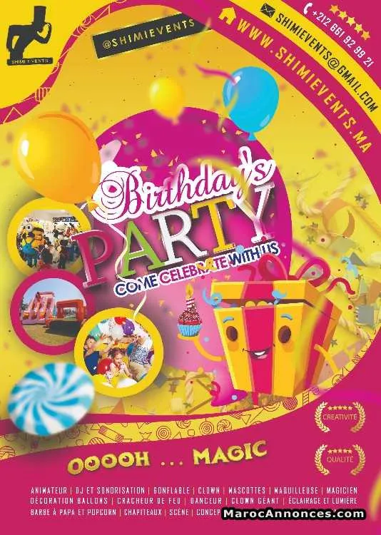 Joyeux anniversaire party kids - Tout le Maroc (2)