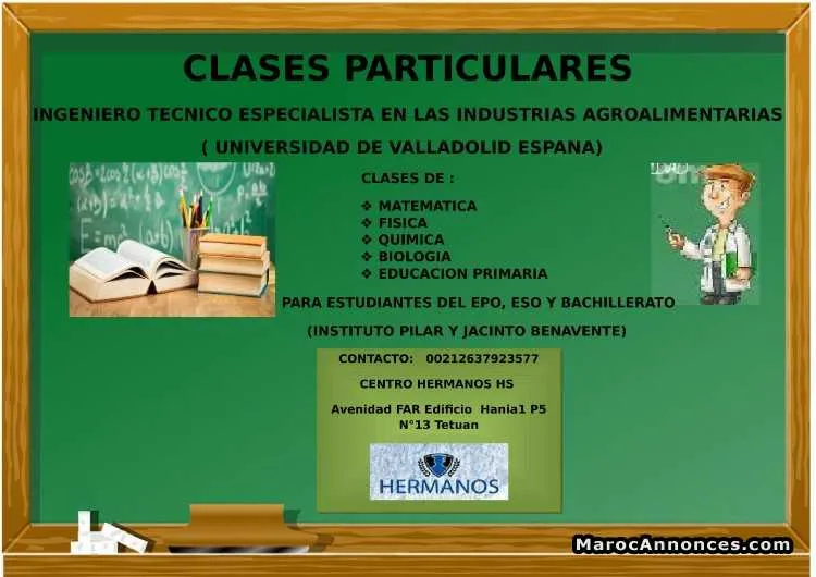 Clases particulares - تطوان