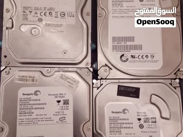 4 disques durs HDD 3 500gb 1 250gb a vendre utilisé fonctionnel - القنيطرة