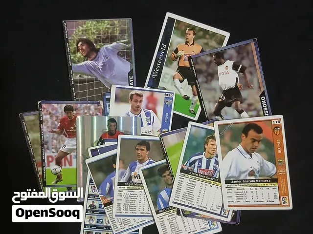 20 كرت مجموعة بطاقات وبوسترات كرة القدم الكلاسيكية (الدوري الإسباني La Liga 2004 - نادرة) - وجدة