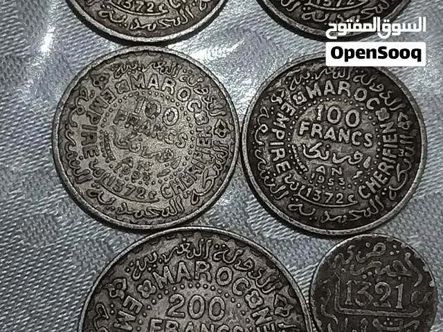 Lot 100 et 200 francs maroc 1953 - الدار البيضاء