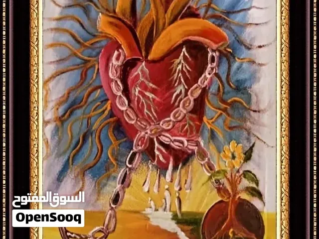 لوحات مرسومة باليد للبيع اكرليك على قماش قياس 80/60 - مراكش