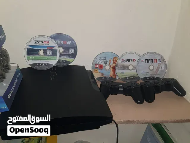 ps3 sllm من فرنسا مع 3 ايدي و لعبة gta5 - فاس