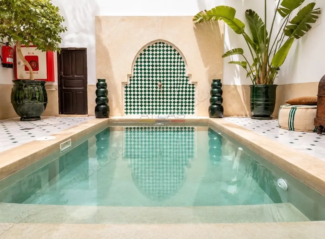 Riad classé nouvelles normes piscine Bab Doukkala - مراكش (2)
