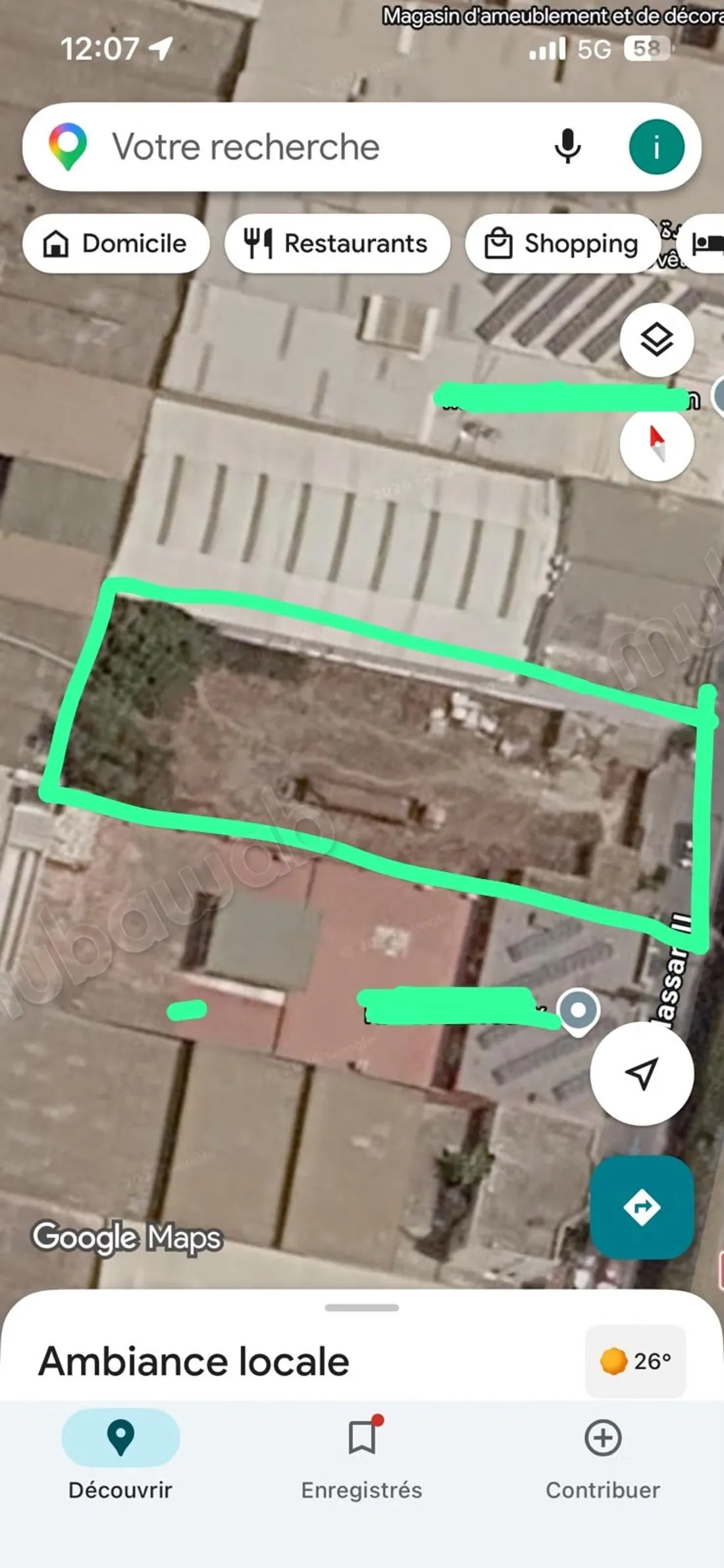 Terrain industriel r3 a la vente 
zone vita - الرباط