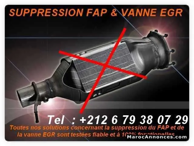 Suppression filtre a particules fap, egr - الدار البيضاء