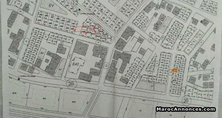 Terrain de 130 m2 route ain chkaf - فاس