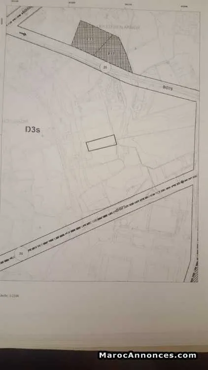 Lot de terrain zone villa à bouskoura de 1365 m2 - بوسكورة