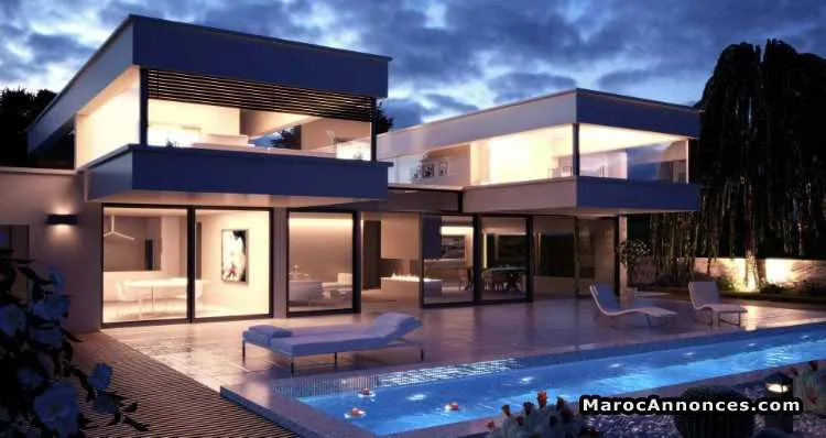 Terrain 1ha   bouskoura - بوسكورة