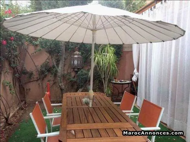à louer villa vide de 3ch vc jardin située à targa - مراكش