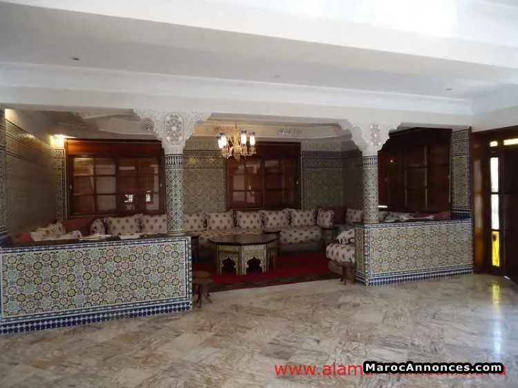 Vl372 villa a louer meuble a cil sup 600 m 4 chamb - الدار البيضاء
