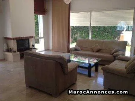 Villa meublée ou vide à la location à ain diab - الدار البيضاء
