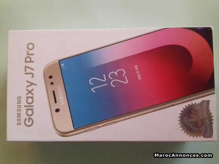 Samsung j7 pro, 64 go bleu ciel, garantie 1 an - الدار البيضاء