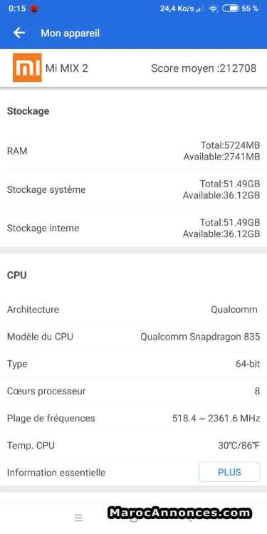 Xiaomi mi mix 2 - الدار البيضاء (3)