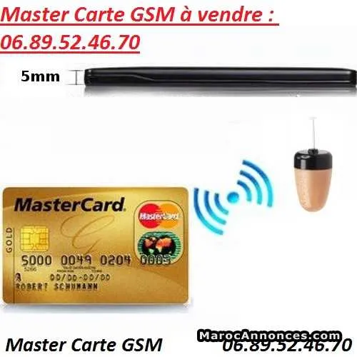 Master carte gsm avec mini oreillette - الدار البيضاء