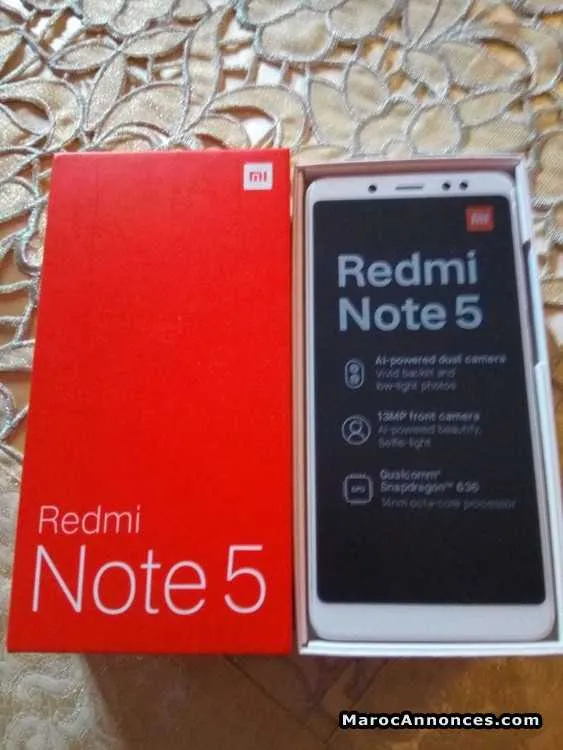 Xiaomi redmi note 5 4gb ram 64gb rom - الرشيدية