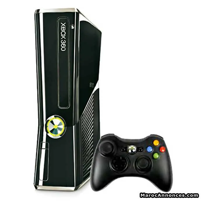 Xbox 360 slim noir flashé bonne occasion en savoir - بني ملال