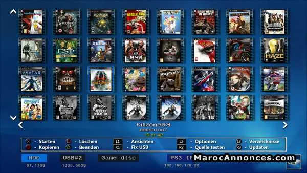 Ps3 slim 500 gb flashée - الدار البيضاء (3)