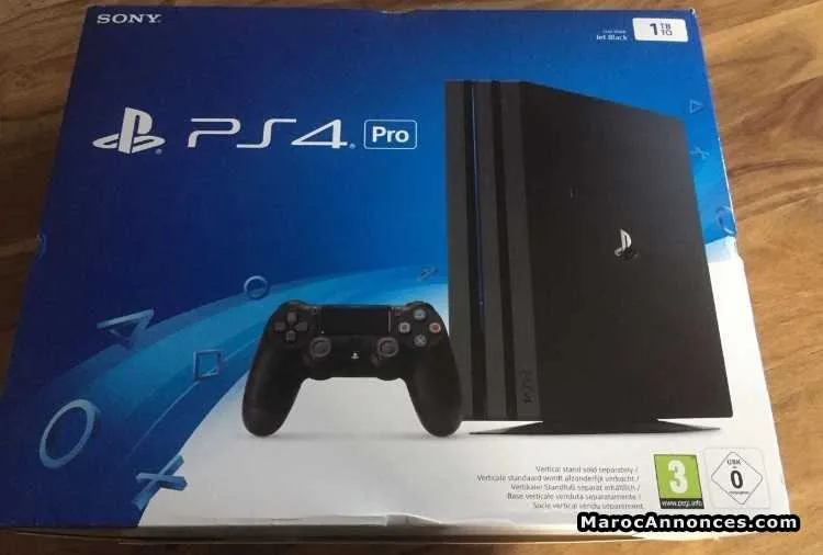 Ps4-pro-1-tb-playstation-4-jet-noir-nouvelle-garan - الرباط